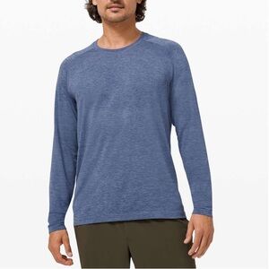 Lululemon Metal Vent Tech Long Sleeve 2.0 in Midnight Shadow / Tempest Blue